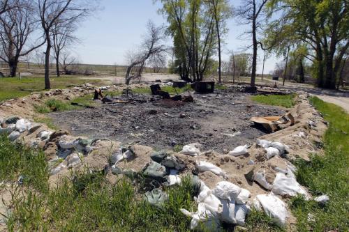 Delta Beach campground store that was torched last month. May 30,  2012  BORIS MINKEVICH / WINNIPEG FREE PRESS