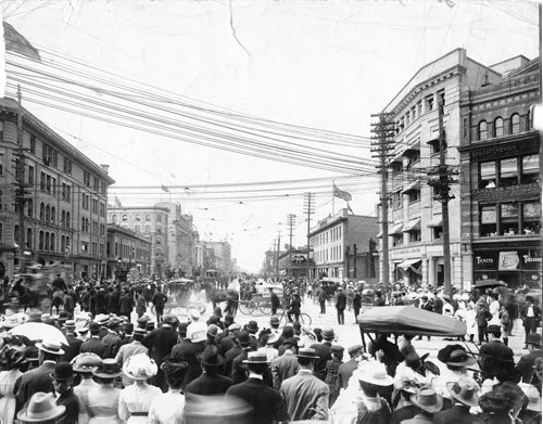 Winnipeg Free Press Archives Portage Avenue and Main Street PortageMain 1919 General Strike