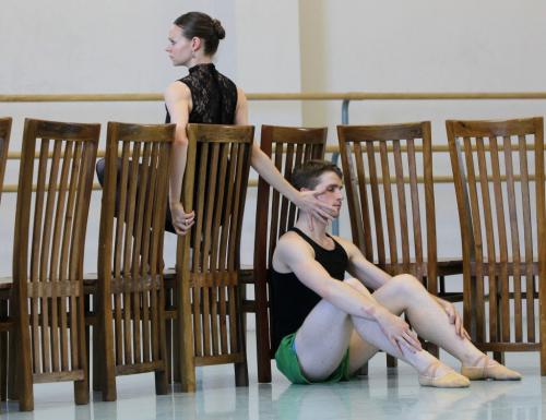 Q Dance. Royal Winnipeg Ballet. Jo-Ann Sundermeier and Harrison James practice. June 5, 2012  BORIS MINKEVICH / WINNIPEG FREE PRESS