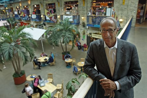 View From the Top  - in pic Jim August CEO of  Forks North Portage Partnership Äì at the Forks Market - for Tom McFerran story-  KEN GIGLIOTTI  / WINNIPEG FREE PRESS  /  June 11 2012