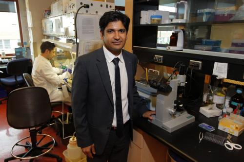 Dr. Shantanu Banerji, an oncologist researcher and practitioner who has authored a paper on a gnome-based breast-cancer treatment discovery that will be published in the prestigious medical journal  Nature on Thursday. June 19, 2012  BORIS MINKEVICH / WINNIPEG FREE PRESS
