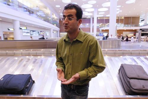 June 19, 2012 - 120619 - At Richardson International Airport in Winnipeg Kamal Solaimani comments after hearing that the federal government put cameras and microphones in Ottawa Airport to eavesdrop on passengers Monday June 19, 2012.  John Woods / Winnipeg Free Press