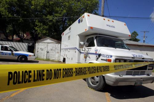 A rotting body was found at 797 Simcoe. Poice and ident unit on scene. June 22, 2012  BORIS MINKEVICH / WINNIPEG FREE PRESS