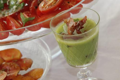 June 25, 2012 - 120625  -  Minted Pea Soup with Prosciutto for food. Photographed Monday, June 25, 2012.    John Woods / Winnipeg Free Press