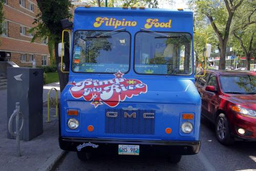 Roddy Seradilla owns Pimp my Rice, a new hip food truck on Broadway. June 28, 2012  BORIS MINKEVICH / WINNIPEG FREE PRESS