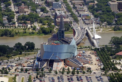 The new Human Rights Museum. Aerial photos of Winnipeg. July 3, 2012  BORIS MINKEVICH / WINNIPEG FREE PRESS CMHR