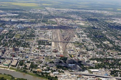 CP rail yards in the north end. Aerial photos of Winnipeg. July 3, 2012  BORIS MINKEVICH / WINNIPEG FREE PRESS