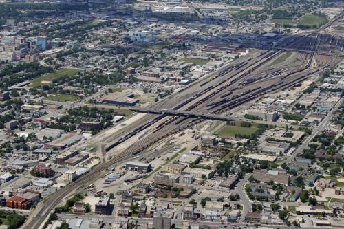 CP rail yards in the north end. Aerial photos of Winnipeg. July 3, 2012  BORIS MINKEVICH / WINNIPEG FREE PRESS