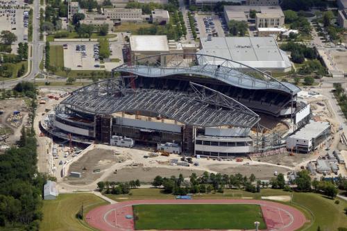 The new Investors Group Stadium. Aerial photos of Winnipeg. July 3, 2012  BORIS MINKEVICH / WINNIPEG FREE PRESS