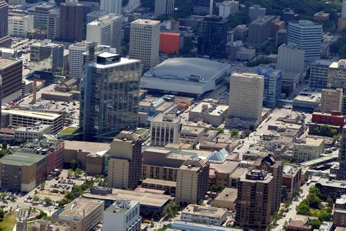 Convention Centre. Aerial photos of Winnipeg. July 3, 2012  BORIS MINKEVICH / WINNIPEG FREE PRESS