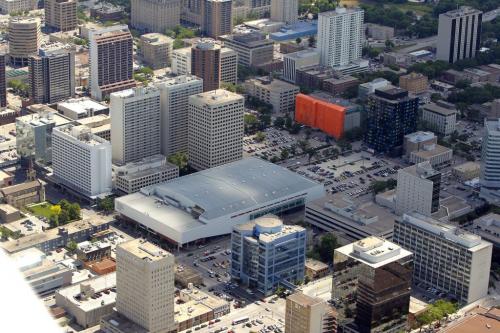 Convention Centre. Aerial photos of Winnipeg. July 3, 2012  BORIS MINKEVICH / WINNIPEG FREE PRESS