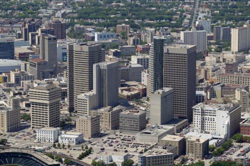 Aerial photos of Winnipeg. Skyline. July 3, 2012  BORIS MINKEVICH / WINNIPEG FREE PRESS
