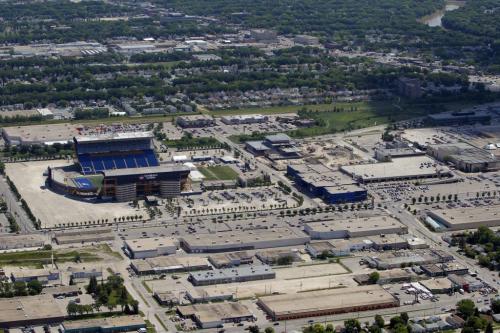 Aerial photos of Winnipeg. Old Winnipeg Stadium. Polo Park. July 3, 2012  BORIS MINKEVICH / WINNIPEG FREE PRESS