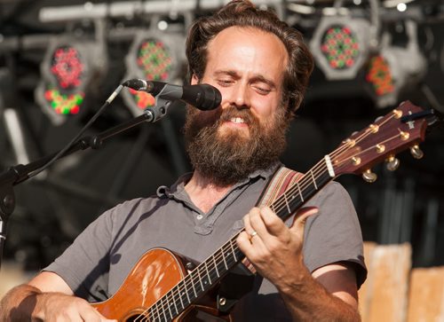 Sam Beam, the American singer-songwriter known as Iron and Wine, performs Sunday evening at the 2012 Winnipeg Folk Festival main stage. 120708 - Sunday, July 08, 2012 -  Melissa Tait / Winnipeg Free Press