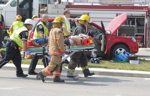 MVC on McGillvray Blvd. and Kleyson Drive. Small truck vs wagon. Many people taken to hospital. Jaws of life used to extract victims. July 13, 2012  BORIS MINKEVICH / WINNIPEG FREE PRESS