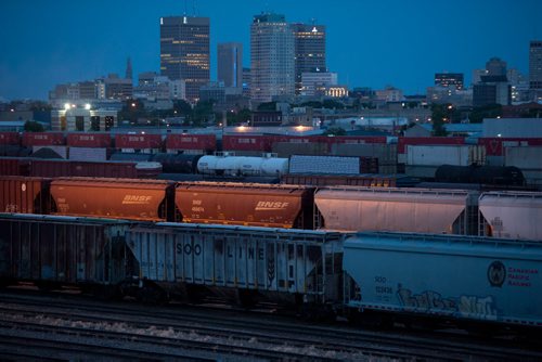 120703 Winnipeg - CP Rail Yards on the evening of July 3rd 2012. July 3 2012. COLE BREILAND / WINNIPEG FREE PRESS