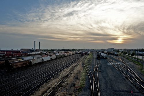 120703 Winnipeg - CP Rail Yards on the evening of July 3rd 2012. July 3 2012. COLE BREILAND / WINNIPEG FREE PRESS