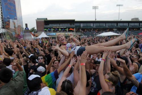 Full Flex Tour featuring Skrillex at the SHAW Park in Winnipeg, MB.  July 18, 2012  BORIS MINKEVICH / WINNIPEG FREE PRESS