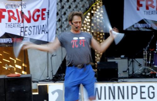 Fringe Festival Old Market Square stage - Daniel Nimmo.  July 19, 2012  BORIS MINKEVICH / WINNIPEG FREE PRESS