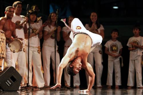 August 5, 2012 - 120805  -  A dancer performs at the Brazilian Pavilion  Sunday August 5, 2012.    John Woods / Winnipeg Free Press