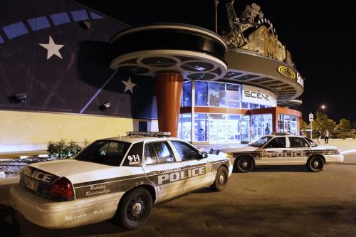 August 21, 2012 - 120821  - Winnipeg police attend a incident at SilverCity at St. Vital Mall Tuesday August 21, 2012. John Woods / Winnipeg Free Press