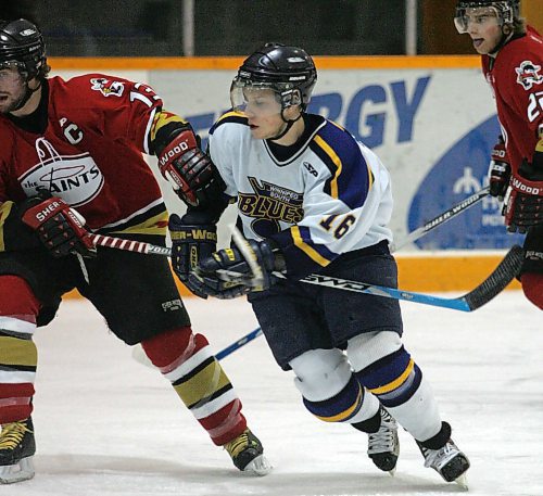 BORIS MINKEVICH / WINNIPEG FREE PRESS  070306 South Winnipeg Blues #16 Riley Nixdorf.