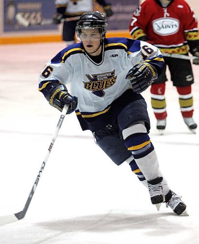 BORIS MINKEVICH / WINNIPEG FREE PRESS  070306 South Winnipeg Blues #16 Riley Nixdorf.