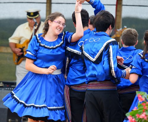 Brandon Sun Members of the Métis Prairie Steppers perform at the inaugural Two Days The Métis Way festival, Saturday afternoon south of Brandon. FOR JILLIAN STORY (Colin Corneau/Brandon Sun)