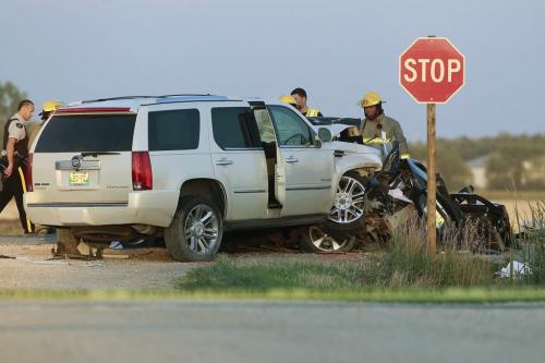 September 2, 2012 - 120902  -  RCMP and emergency personnel attend to a fatal motor vehicle collision at the intersection of highway 330 and Gousseau Road wjich is just north of La Salle Sunday September 2, 2012.    John Woods / Winnipeg Free Press