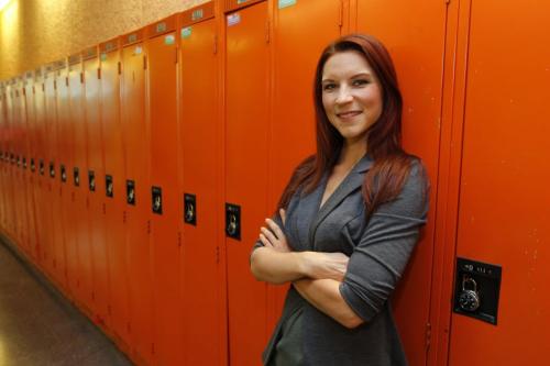 Kim Babij poses for a photo at RRCC. September 4, 2012  BORIS MINKEVICH / WINNIPEG FREE PRESS