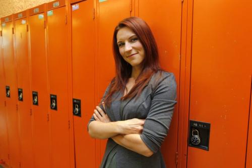 Kim Babij poses for a photo at RRCC. September 4, 2012  BORIS MINKEVICH / WINNIPEG FREE PRESS