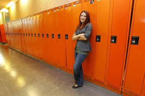 Kim Babij poses for a photo at RRCC. September 4, 2012  BORIS MINKEVICH / WINNIPEG FREE PRESS