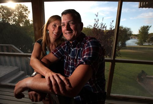 New Manitoba Hydro head, Scott Thomson, and his wife Silvia Vidas, at their home.See Gord Sinclair story. September 5, 2012 - (Phil Hossack / Winnipeg Free Press)