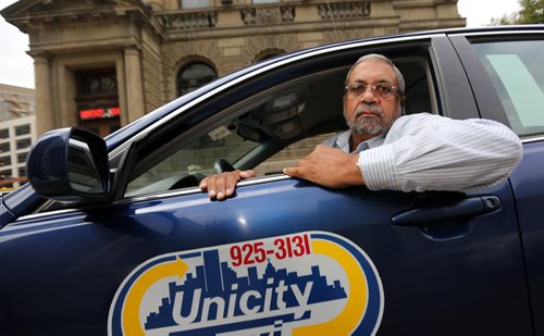 Gurmail Mangat, President of the Unicity Taxi board of directors, outside Whiskey Dix, Friday, September 7, 2012. Unicity and Duffy's have stated that they will not service bars starting tonight. (TREVOR HAGAN/WINNIPEG FREE PRESS)