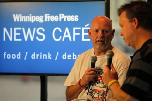 Fred Fox, terry's brother, is at the café for a chat at 1:15 promoting the run. He's taken responsibilities over from his mom after her death. September 11, 2012  BORIS MINKEVICH / WINNIPEG FREE PRESS