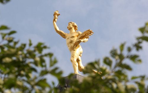 The golden boy on top of the Manitoba Legislature in Winnipeg- For files September 11, 2012   (JOE BRYKSA / WINNIPEG FREE PRESS)