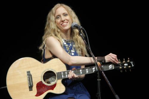 Cat Jahnke performs at the press conference for Culture Days at PTE at Portage Place. September 14, 2012  BORIS MINKEVICH / WINNIPEG FREE PRESS