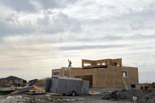New home construction in Winnipeg. Sage Creek. September 18, 2012  BORIS MINKEVICH / WINNIPEG FREE PRESS