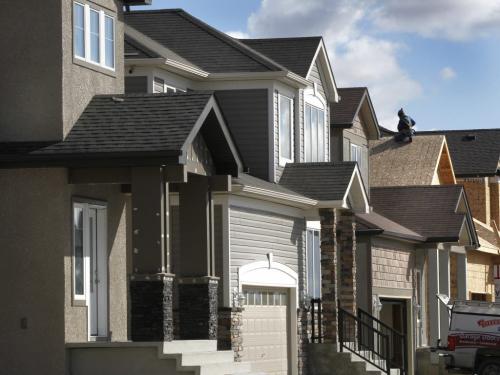 Houses in the Bridgwater development off Waverley St south of Bishop Grandin Blvd. Bart Kives story  (WAYNE GLOWACKI/WINNIPEG FREE PRESS) Winnipeg Free Press  Oct.11  2012