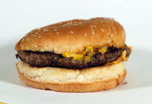 A cheeseburger from Pete's. October 11, 2012  BORIS MINKEVICH / WINNIPEG FREE PRESS