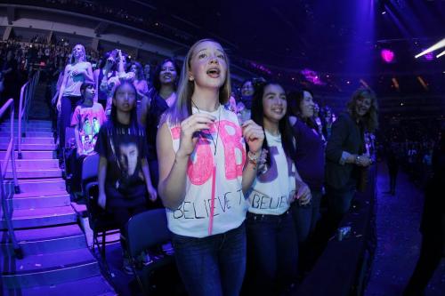 October 18, 2012 - 121017  -  Fans get excited as Justin Bieber performs at the MTS Centre Thursday October 18, 2012.  John Woods / Winnipeg Free Press