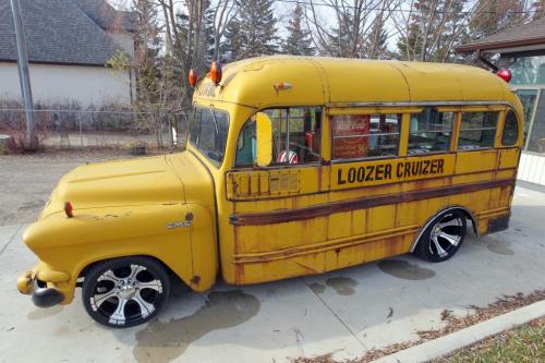 CLASSIC CAR - Randy Klym's 1957 GMC school bus. October 16, 2012  BORIS MINKEVICH / WINNIPEG FREE PRESS