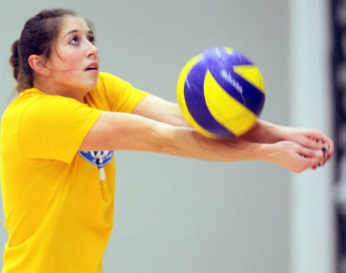 Brandon Sun Brandon University Bobcats womens' volleyball team member Chloe Reimer (Colin Corneau/Brandon Sun)
