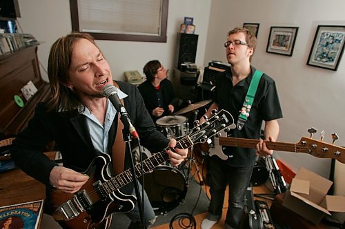 BORIS MINKEVICH / WINNIPEG FREE PRESS  070321 The Perpetrators. Singer/Guitar Jason Nowicki, Bass-Ryan Menard, and drums-Chris &quot;Mama&quot; Bauer.