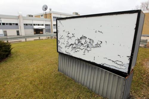 Kids that were displaced from Lake St. Martin were going to school at this building at 1970 Ness ave. But it is closed for some reason. Various snaps of the building. November 5, 2012  BORIS MINKEVICH / WINNIPEG FREE PRESS
