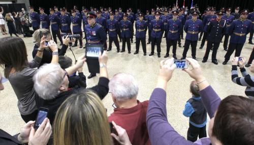 Police Grad at the Convention Centre. Various photos from the event. People are allowed to photograph the police grads. November 9, 2012  BORIS MINKEVICH / WINNIPEG FREE PRESS