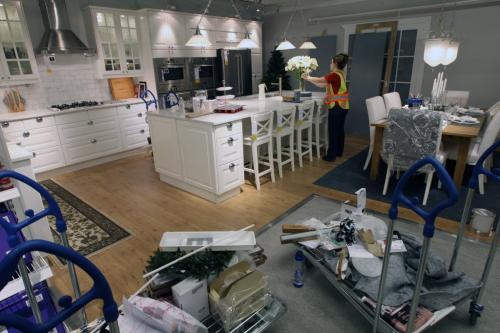 Workers make things perfect  in the new Ikea Winnipeg Wednesday. The store will have its grand opening to the public on Nov 28, 2012- The store is 390,000 sq feet and will be the third largest in Canada-See Geoff Kirybson story- November 21, 2012   (JOE BRYKSA / WINNIPEG FREE PRESS)
