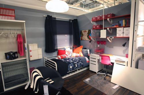 Bedroom display in the new Ikea Winnipeg Wednesday. The store will have its grand opening to the public on Nov 28, 2012- The store is 390,000 sq feet and will be the third largest in Canada-See Geoff Kirybson story- November 21, 2012   (JOE BRYKSA / WINNIPEG FREE PRESS)