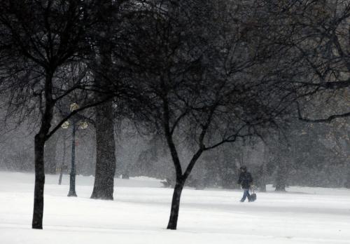 Blowing snow  and -5 temps is the order of the day as people  managed to get around in open areas of the city on foot , pic taken at the Manitoba Legislature grounds . KEN GIGLIOTTI  / WINNIPEG FREE PRESS  /  Nov 22 2012