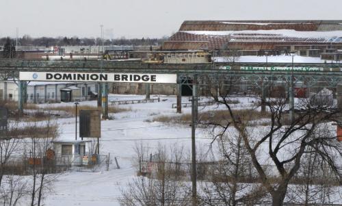The Dominion Bridge industrial site in between Dublin Ave. and Saskatchewan Ave.  (WAYNE GLOWACKI/WINNIPEG FREE PRESS) Winnipeg Free Press  Nov. 27   2012